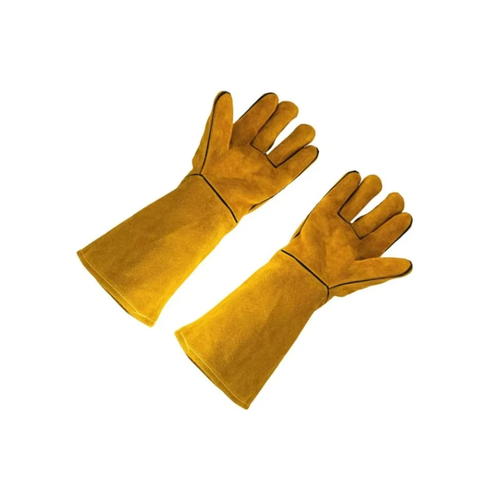 Flame-Retardant Leather Welding Gloves | Heat-Resistant