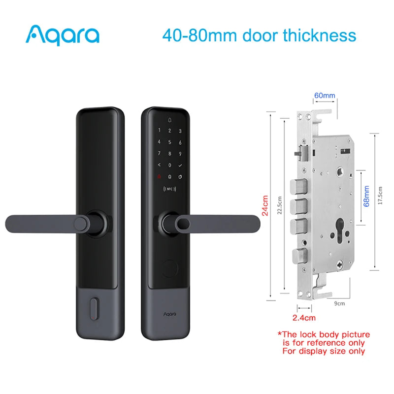 DHL Shipping Aqara N200 Smart Door Lock Fingerprint Door Locks Bluetooth Password NFC Unlock Smart Lock Work With HomeKit Mijia Peaceful Pleasures Health and Wellness N200