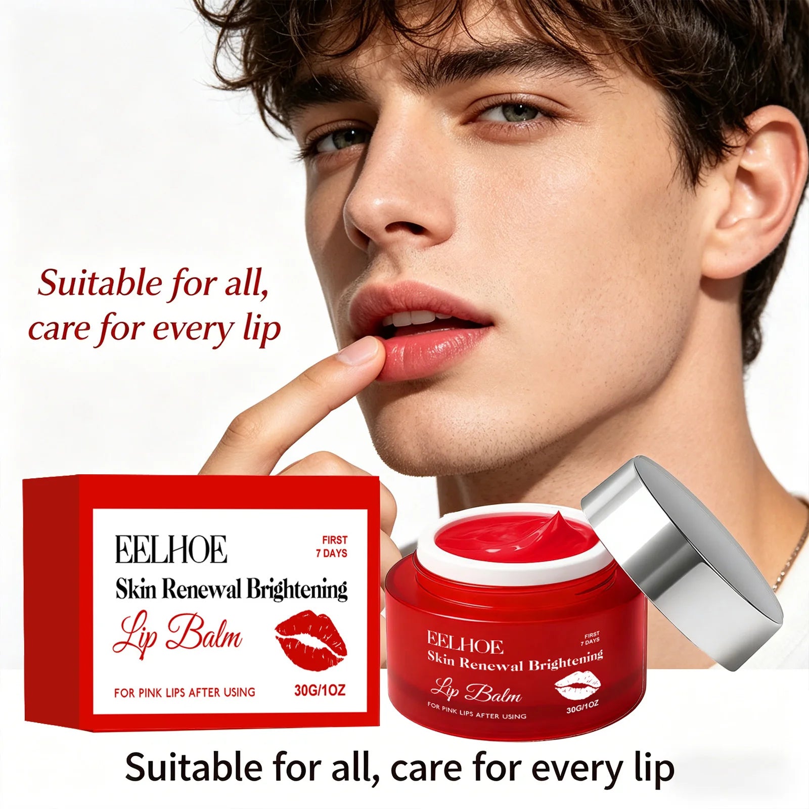Hydrating Lip Balm Fading Lip Lines Reduce Dryness Lighten Pigmentation Brightening Moisturizing Soft Plump Pink Lips Care Cream Peaceful Pleasures Health and Wellness