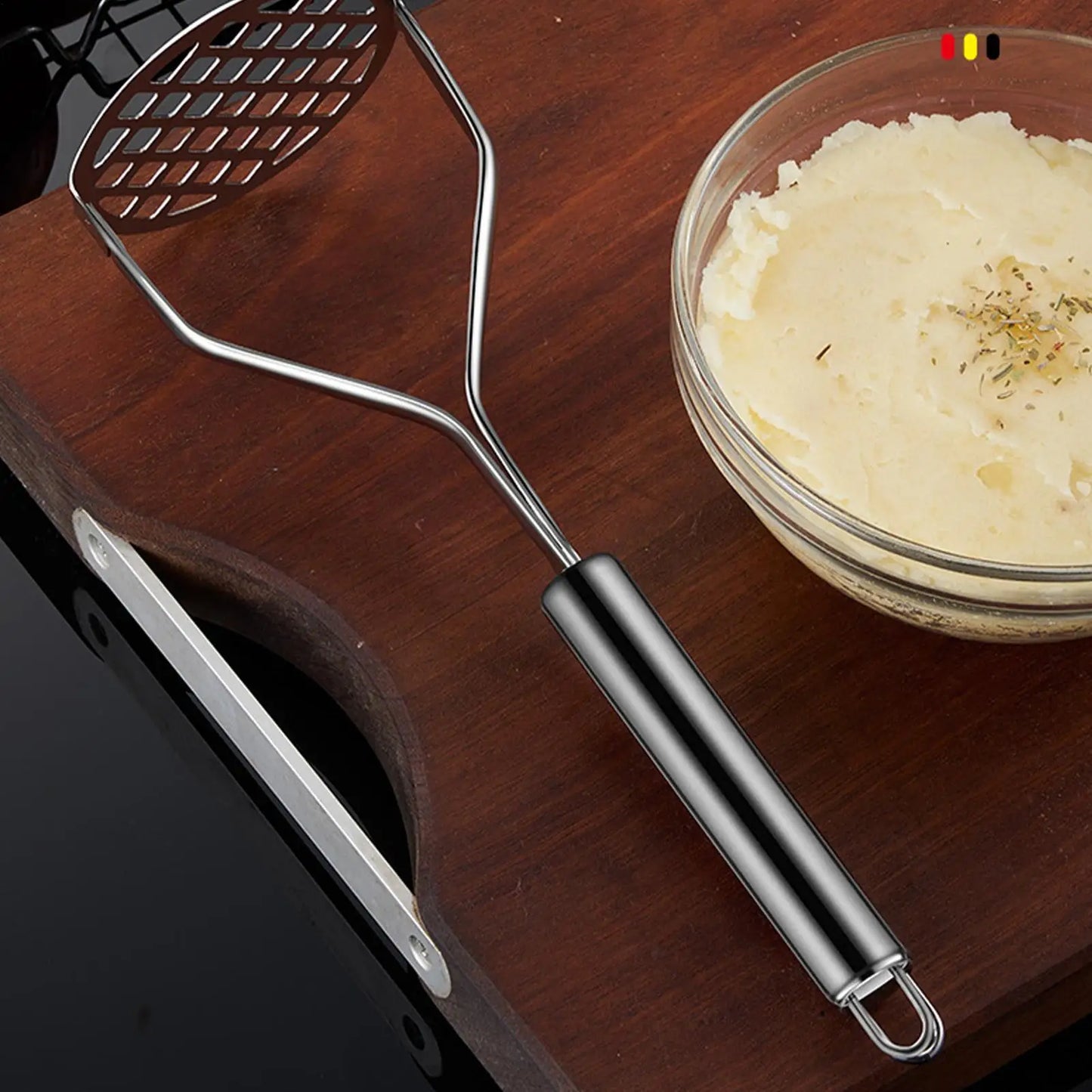 Stainless Steel Potato Masher | Manual Fruit & Veggie Crusher