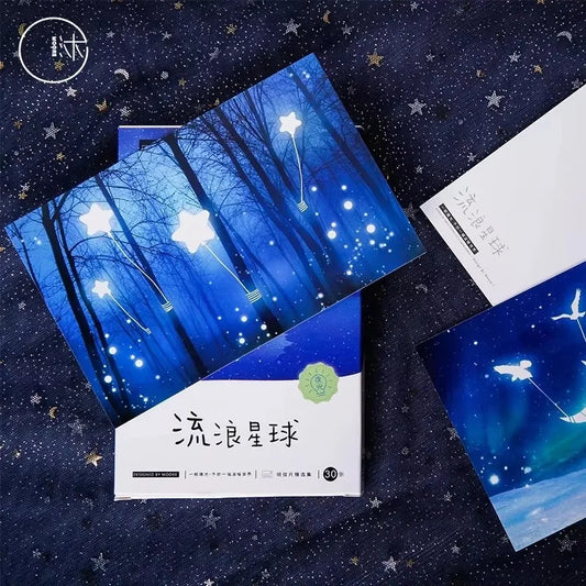 Wandering Planet Series Postcards Starry Night Luminous Greeting Peaceful Pleasures Health and Wellness Default Title