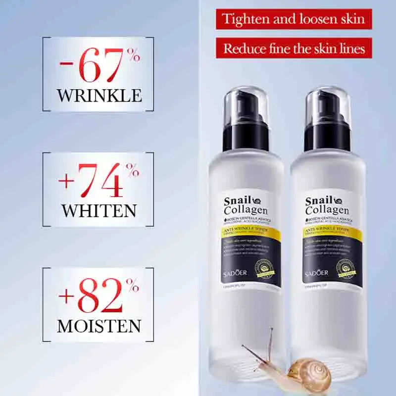 SADOER Snail Collagen Face Toner – Hydrating & Brightening