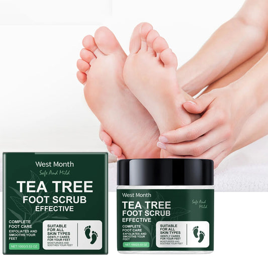 Tea Tree Sea Salt Exfoliating Foot Scrub – Smooth Cracked Heels