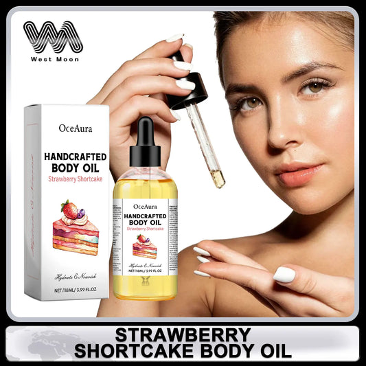 OceAura Strawberry Shortcake Body Oil | Nourishing 118ml Nourishing Body Oil Oasis Select