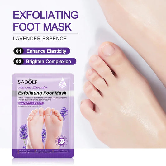 SADOER Exfoliating Foot Peel Mask | Dead Skin Remover Socks Foot Peel Mask Peaceful Pleasures Health and Wellness