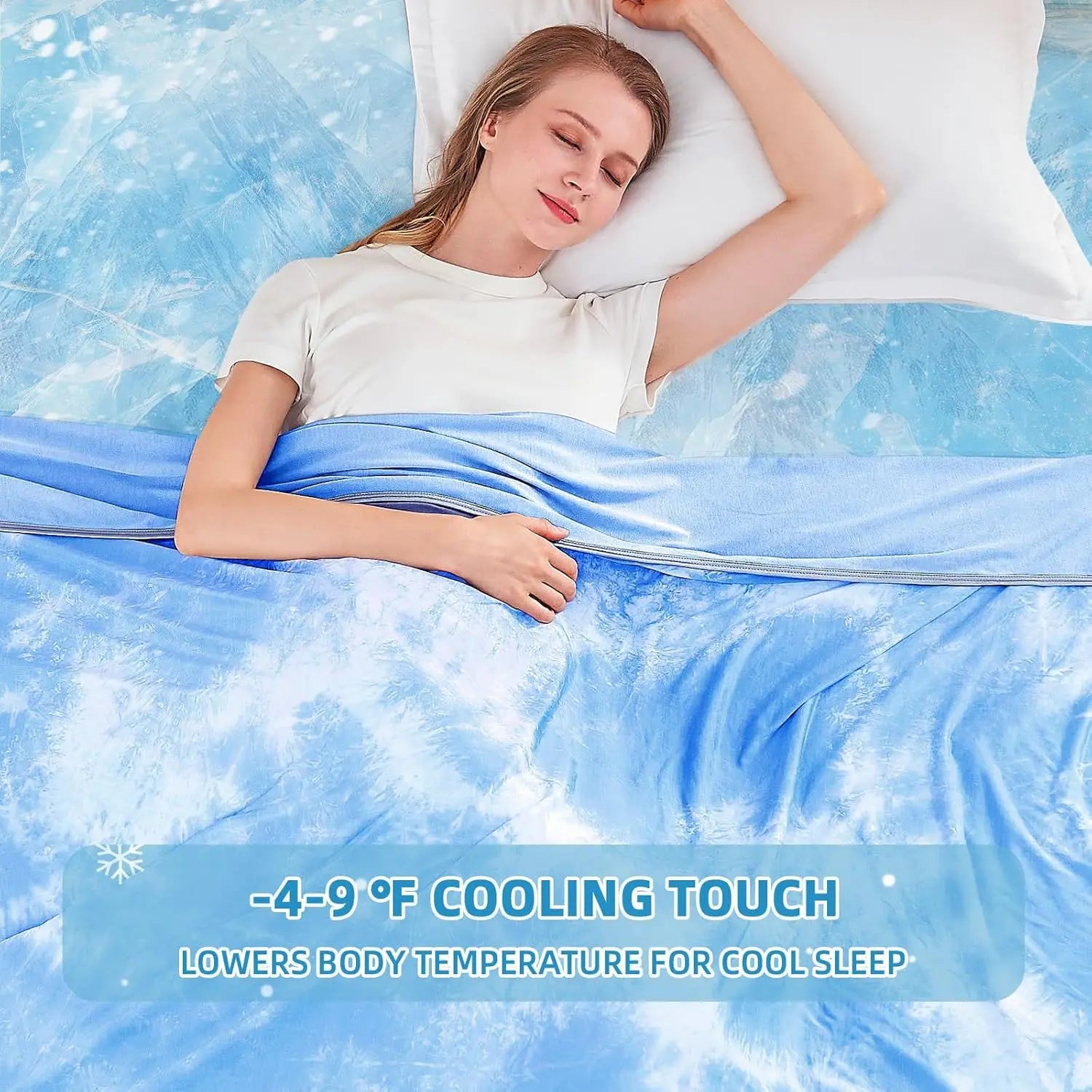 Cooling Blanket for Hot Sleepers Summer Blanket to Keep Adults Cool for Night Sweats Lightweight Breathable Bedding Queen Peaceful Pleasures Health and Wellness
