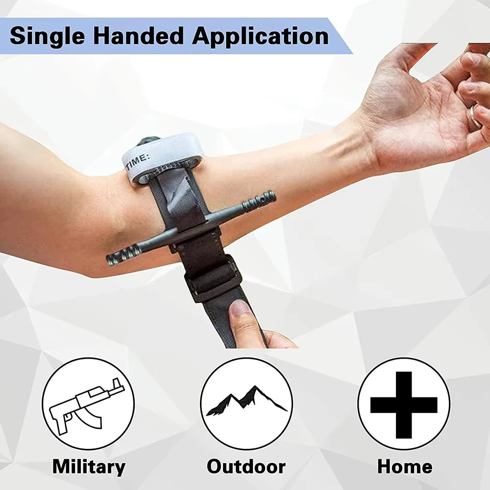 5/10/25 Pcs Portable emergency slow-release tourniquet, emergency tourniquet, outdoor CAT medical tactical equipment Peaceful Pleasures Health and Wellness