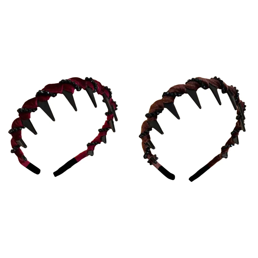 Velvet Sparkling Diamond Hairband for Women – Anti-Slip Hair Hoop Headband Peaceful Pleasures Health and Wellness