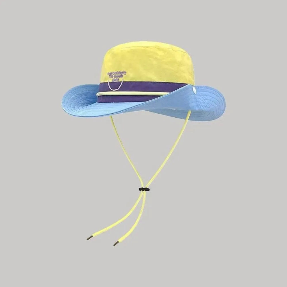 Retro Wide Brim Bucket Hat – Quick-Dry Lightweight Sun Hat