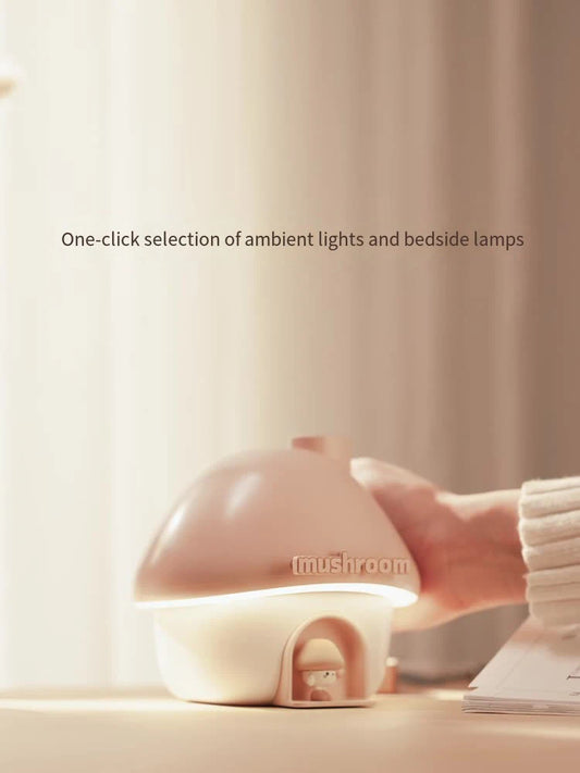 Mushroom House Mini Humidifier & Aroma Diffuser 300ml Mini Ultrasonic Humidifier Peaceful Pleasures Health and Wellness