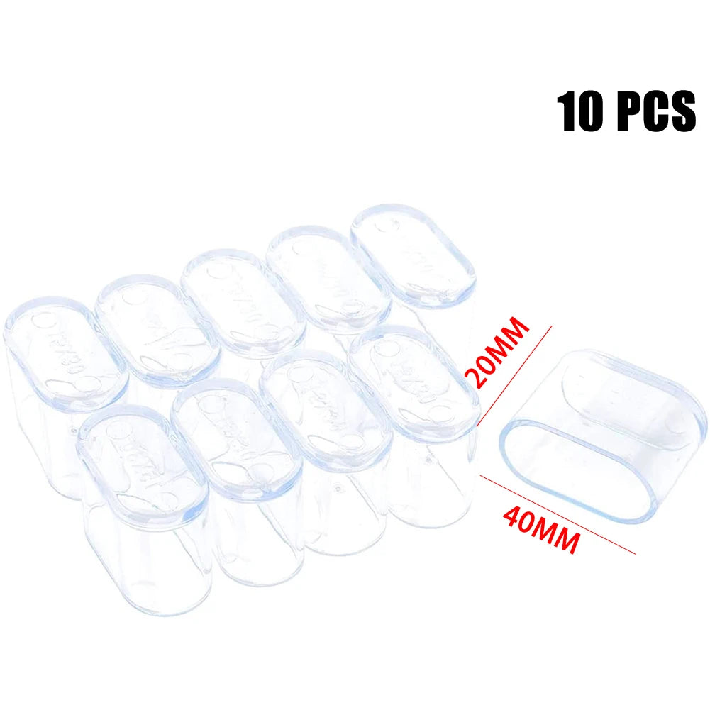 Chair Leg Cap Rubber Oval Covers Furniture Table Feet Floor