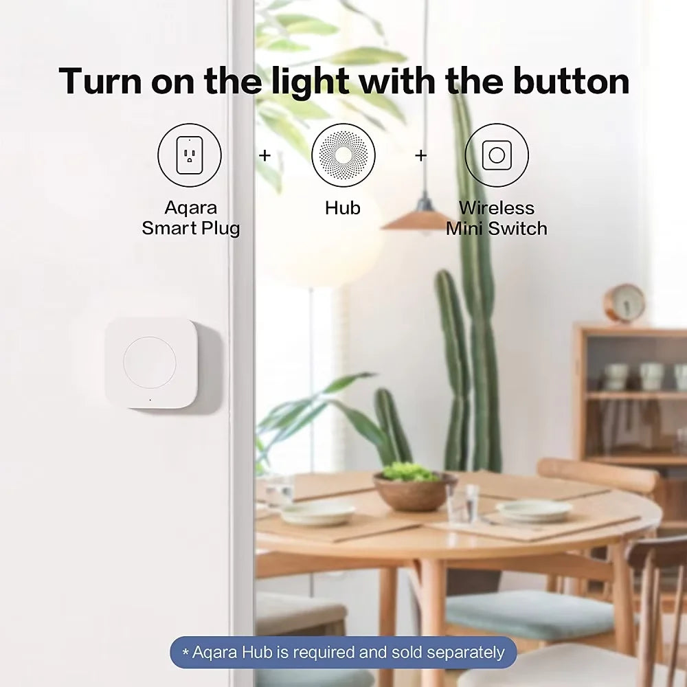 Aqara Mini Wireless Switch Zigbee Sensor Smart Button One Key Control Remote Control Home Automation for Homekit Xiaomi Mi Home Peaceful Pleasures Health and Wellness