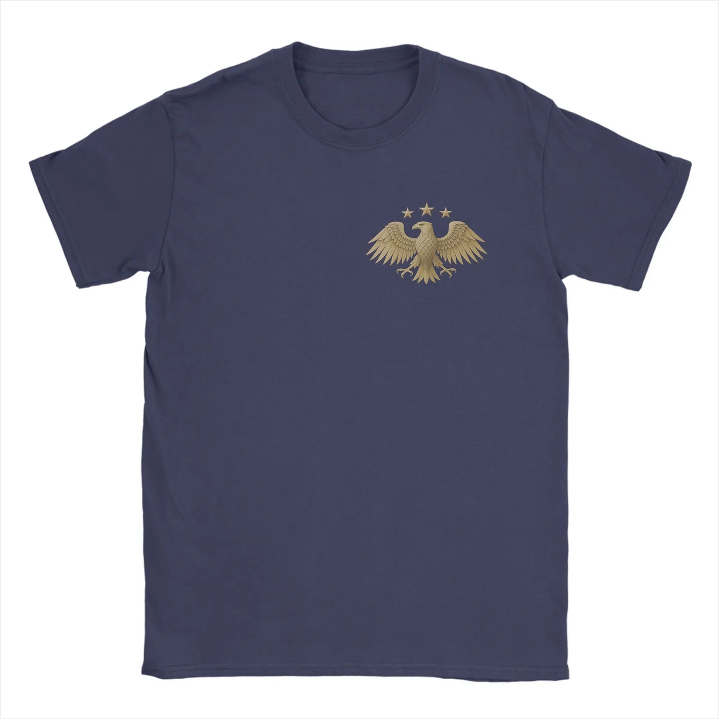 Proud Syrian T Shirt Summer Eagle Syria Novelty T-Shirts Man 100% Cotton Round Neck Oversized Clothes Short Sleeves Funny Tops Peaceful Pleasures Health and Wellness Navy Blue 4XL