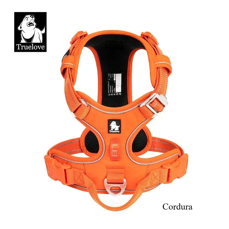 TRUE LOVE Pet Harness No Pull Nylon Reflective Dog Harness Adjustable Comfortable Control Step-in Brilliant Truelove TLH5654 Peaceful Pleasures Health and Wellness