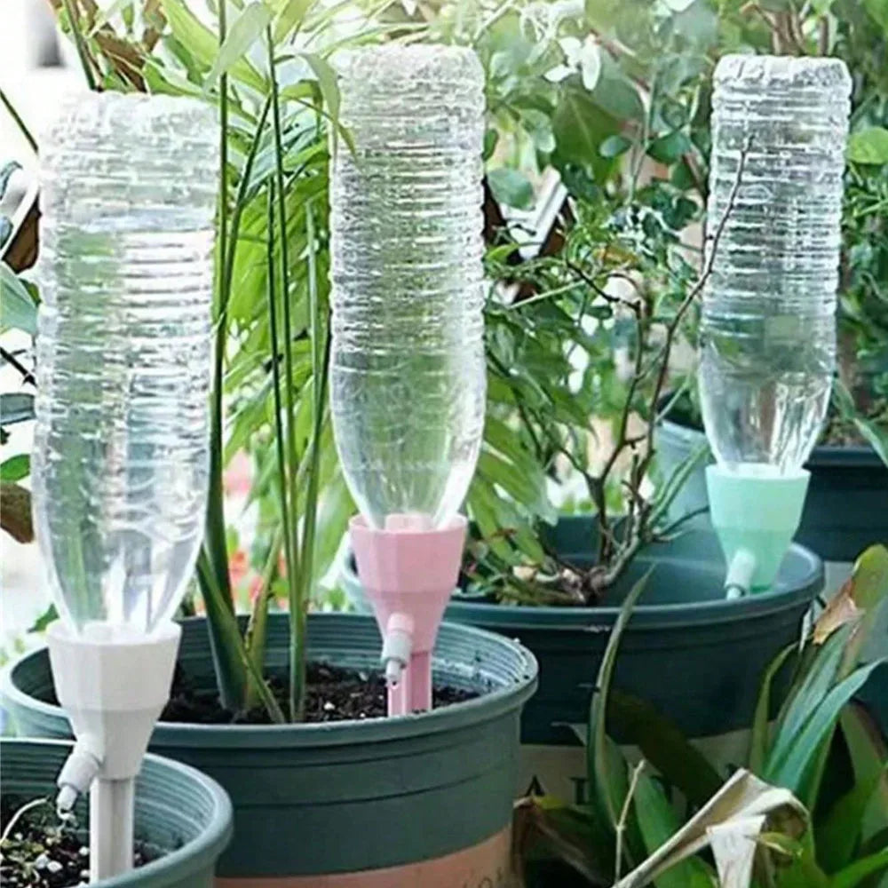 5-Pack Self Watering Drip Stakes with Adjustable Valve