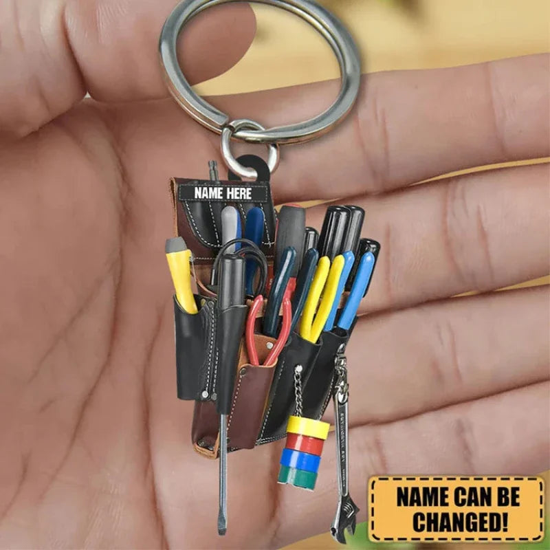 50PCS Acrylic Electrician Tool Keychains | Bag Charm Gift Set