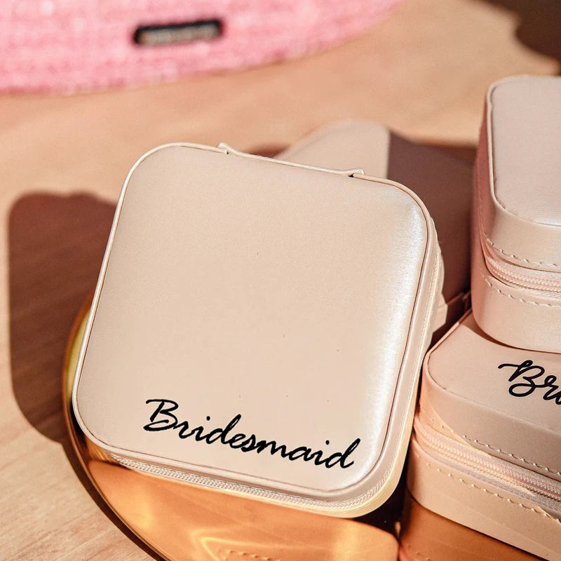 Pink Jewelry Organizer Box | Bridesmaid & Bridal Shower Gift