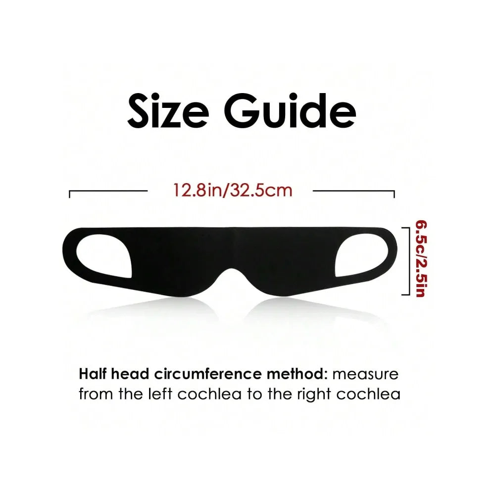 Cotton Sleep Mask | Blackout Eye Mask for Travel & Better Sleep