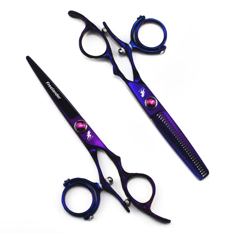 720 degree rotating thumb shears, swivel thumb hair cutting shears, flying shears, 6.0" hairdressing scissors Peaceful Pleasures Health and Wellness 1 set
