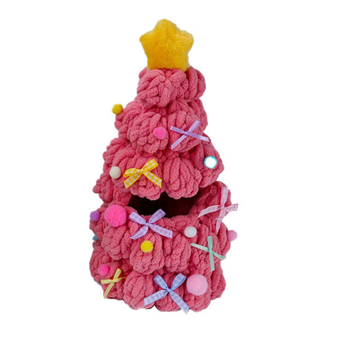 Handmade Crochet Christmas Tree Outfit for 17cm Plush Dolls