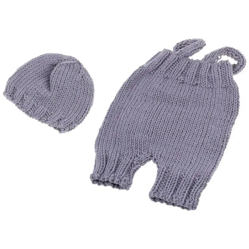 Newborn Photography Prop Baby Pants & Hat Set | 0–3 Months