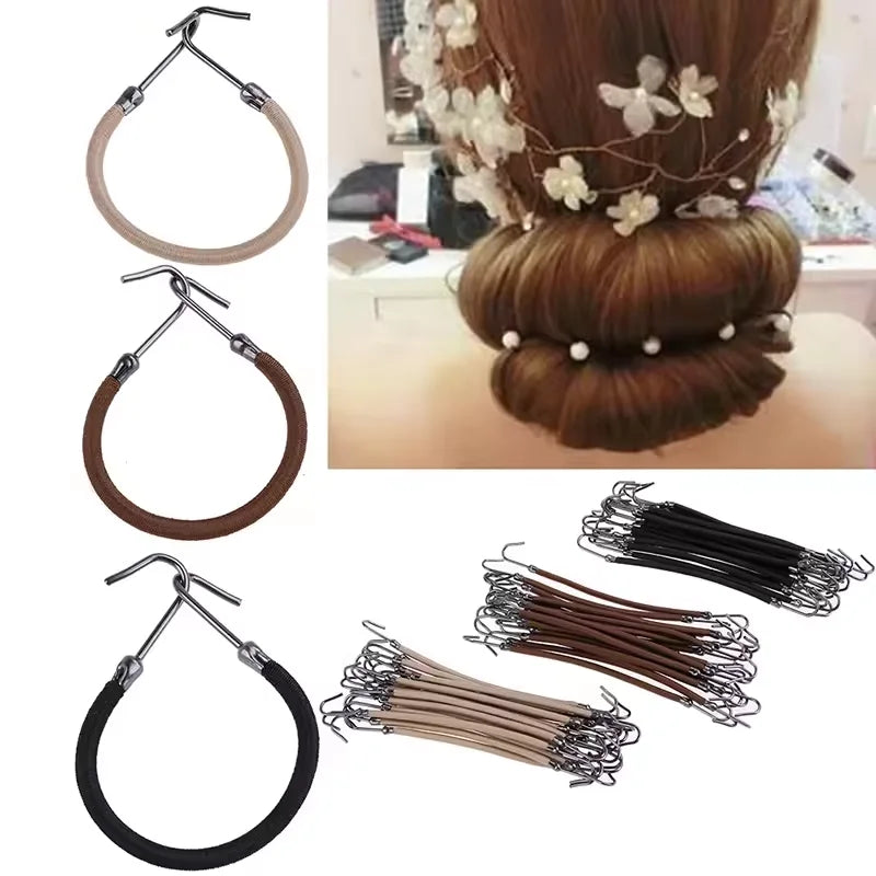 Elastic Hook Ponytail Hair Ties – Bungee Bands for Women