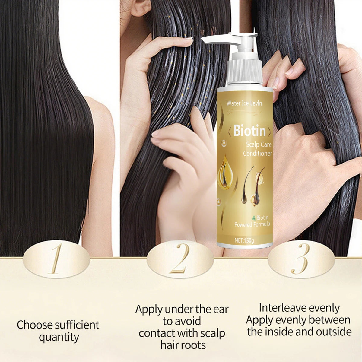 Biotin Conditioner with Collagen & Grape Seed Oil – 150g