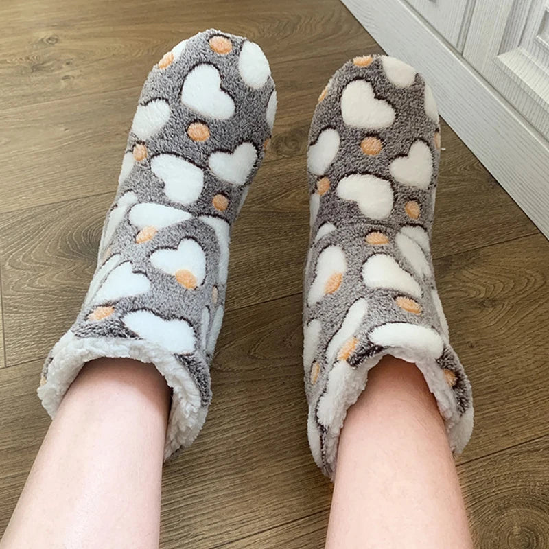 Women's Winter Fur Slippers | Non-Slip Thickened Indoor Socks