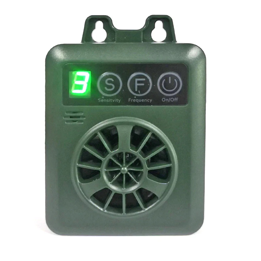 Ultrasonic Dog Repeller Outdoor Pet Aggressive Stopper Deterrent Trainer Chaser Tool Peaceful Pleasures Health and Wellness Green-Rechargeable