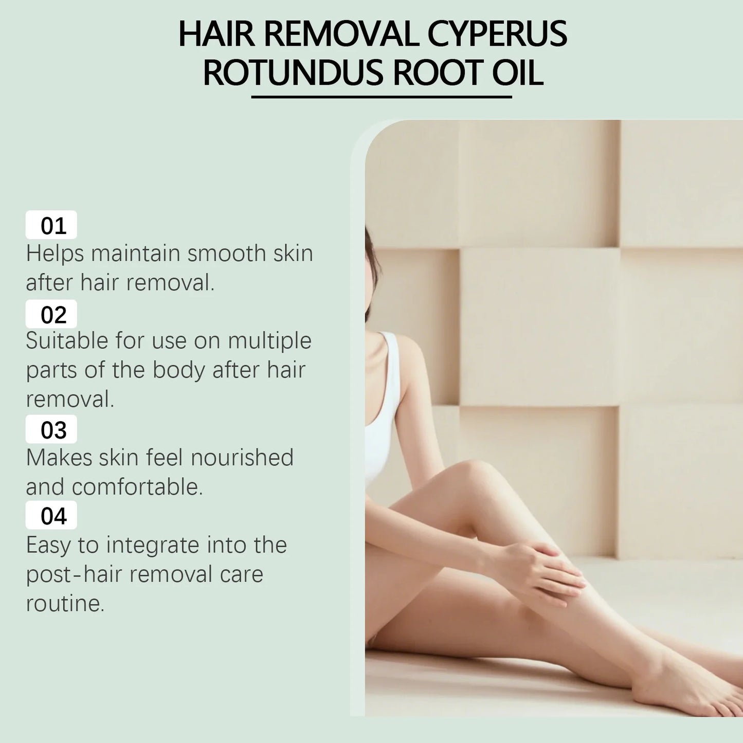 OceAura Cyperus Rotundus Hair Removal Oil – Growth Inhibitor