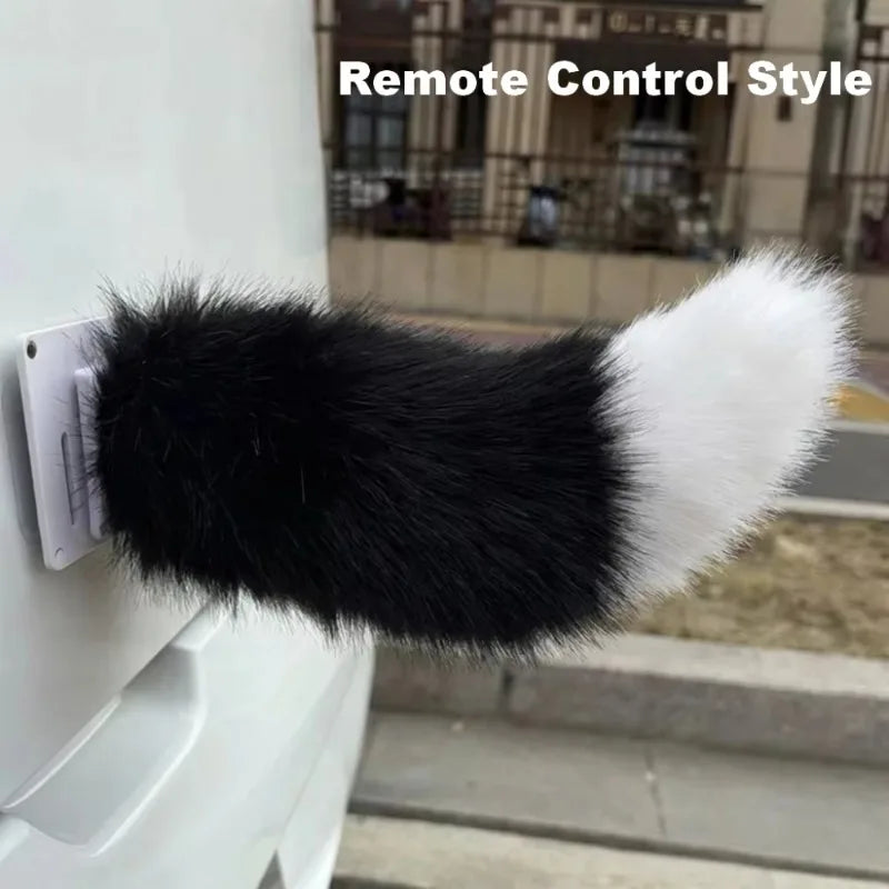 Electric Wagging Fox Tail Scooter Decoration | Remote Control