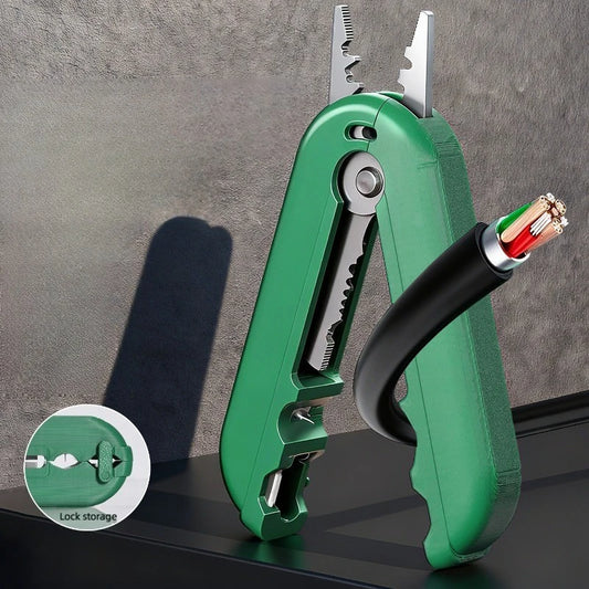 1pcs Mini Multi Function Wire Stripper Pliers Cable Cutter Tool for Electrician Repair Convenient Hand Tools Peaceful Pleasures Health and Wellness