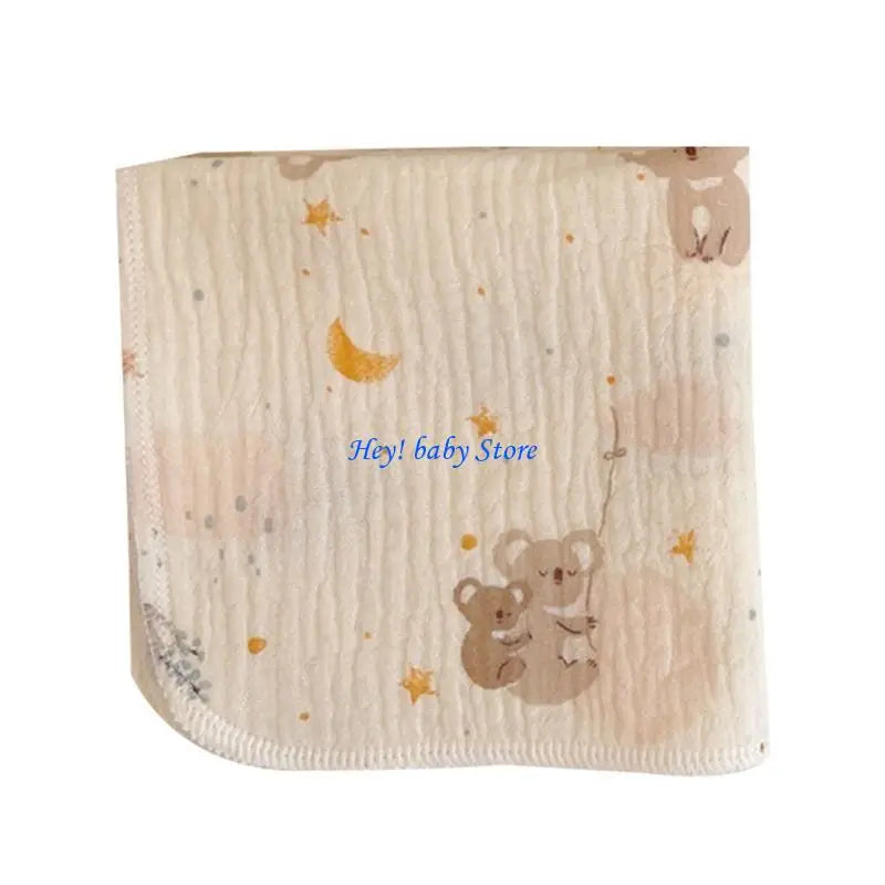 4-Layer Muslin Baby Burp Cloths | Soft Newborn Washcloths