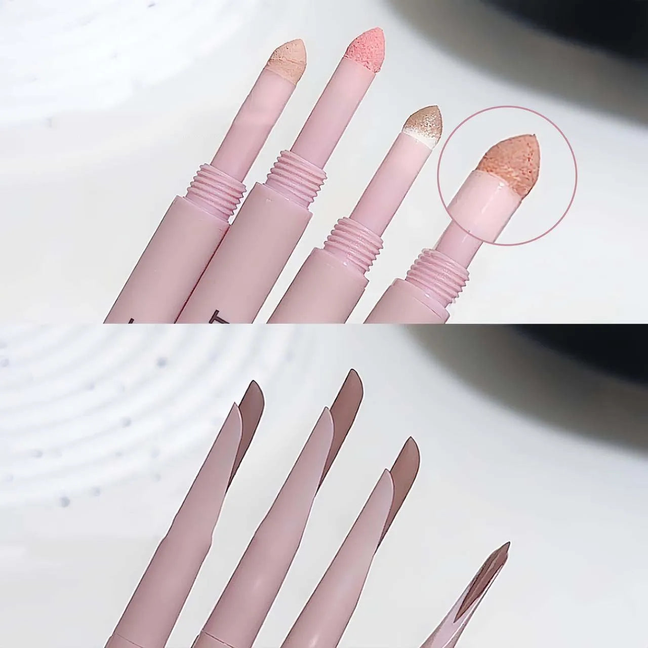 Double-Ended Lying Silkworm Pen – Waterproof Glitter Eyeliner