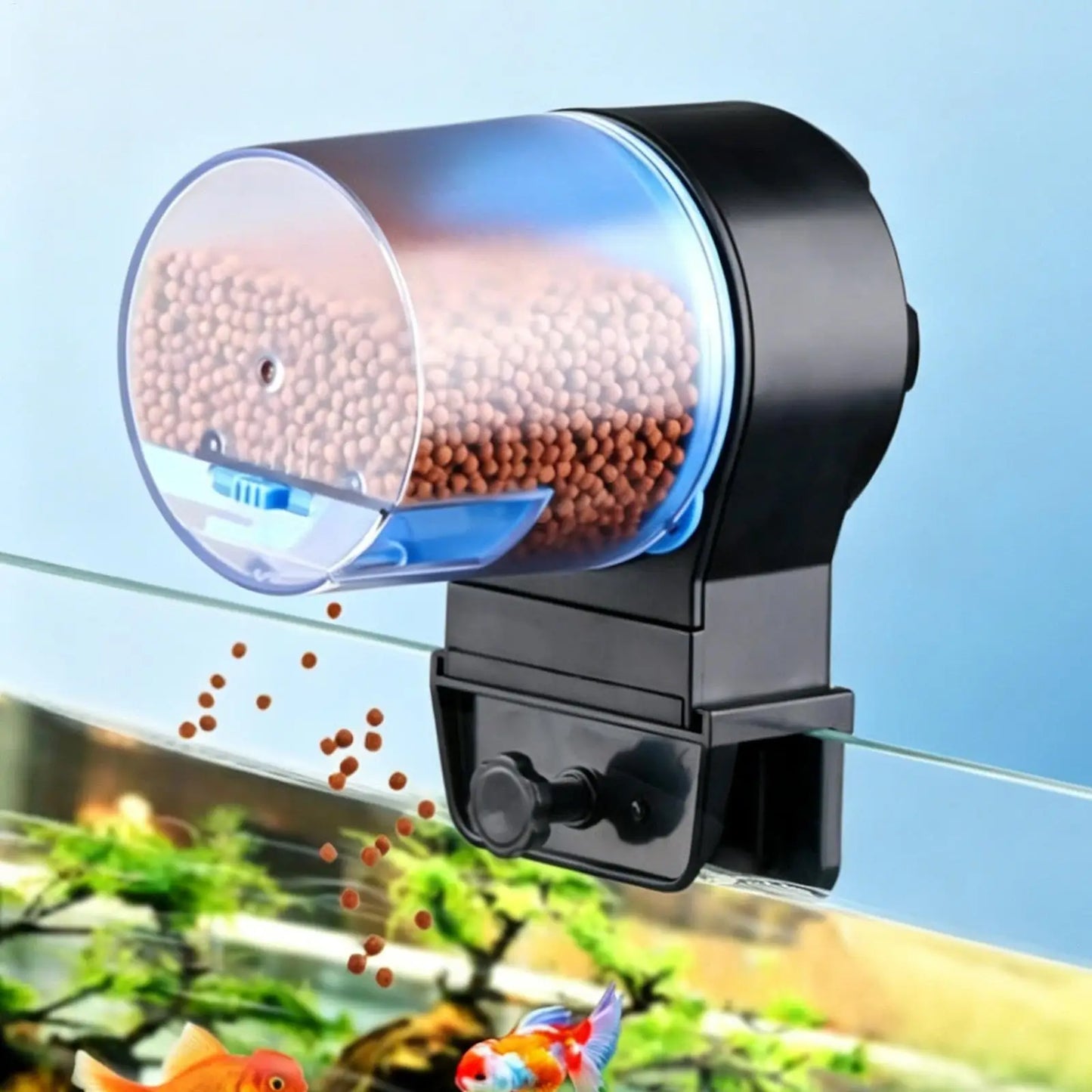 3-Mode Adjustable Fish Tank Feeder Dispenser Smart Rechargeable Auto Feeder Fish Tank for Turtle Betta for Home Office Apartment Peaceful Pleasures Health and Wellness
