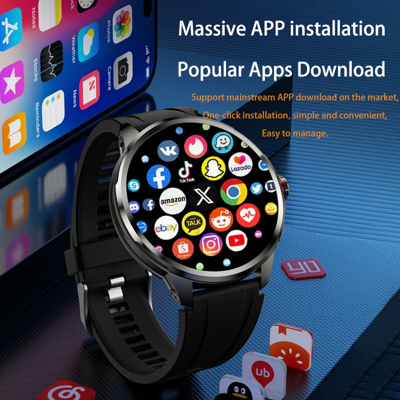 Goldenspike H99 4G Android Smartwatch 32GB+256GB HD Camera GPS