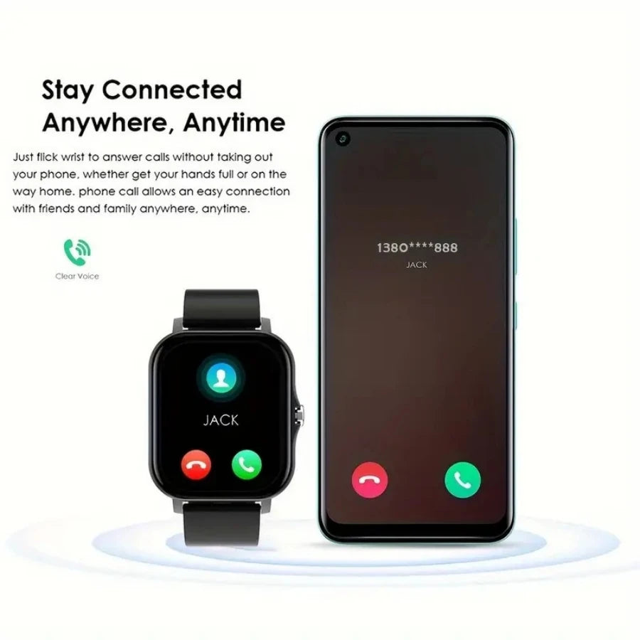 CHAONB Smartwatch – Bluetooth Call, Fitness & Sleep Tracker