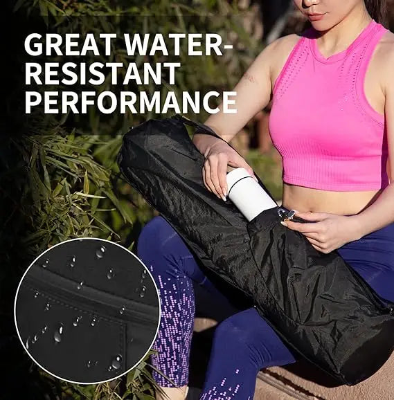 Yoga Mat Bag with Water Bottle Pocket & Wet Storage – Multi-Functional Carrier for Gym, Pilates & Fitness Peaceful Pleasures Health and Wellness