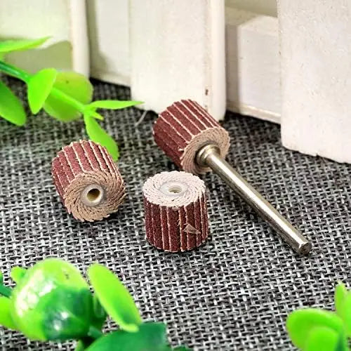 10Pcs 240 Grit Abrasive Flap Wheels 10/12mm – Dremel Sand Drums