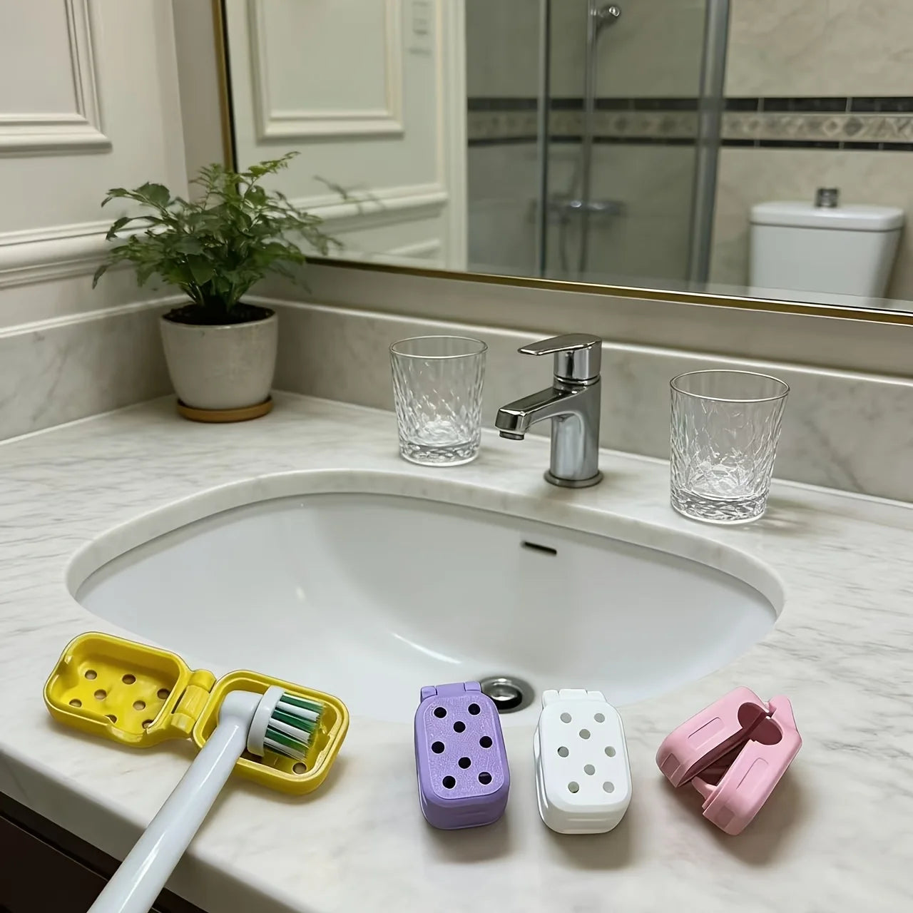 Electric Toothbrush Head Cover | Travel Protector Cap Toothbrush Head Cover Peaceful Pleasures Health and Wellness