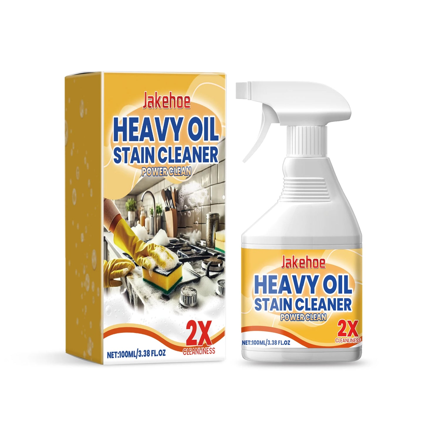JAKEHOE 100ml Heavy Duty Kitchen Degreaser & Oil Remover