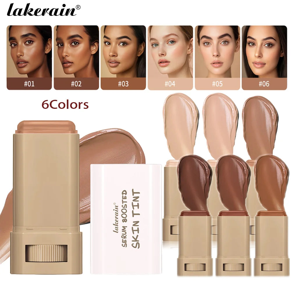 Foundation Skin Tint Balm Skin Tint Stick Waterproof Nourishing Solid Tinted Serum Face Tinted Face Contour Stick Makeup Peaceful Pleasures Health and Wellness