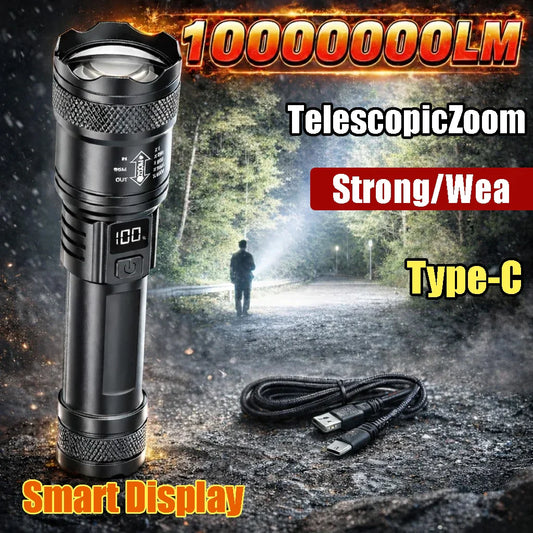 KDULIT P50 LED Tactical Flashlight 2000lm Zoomable IP67 LED Tactical Flashlight Oasis Select