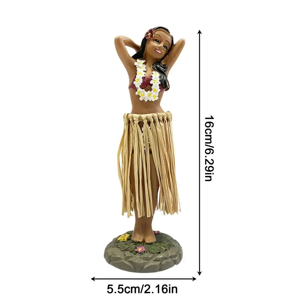 Hawaiian Hula Girl Dashboard Bobblehead Figurine | Car & Home Decor