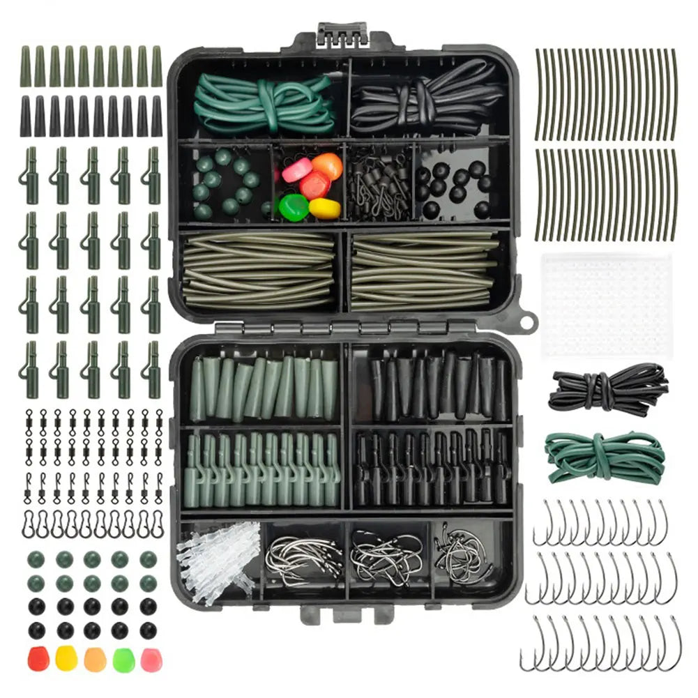 277Pcs Carp Fishing Accessories Kit with Storage Box Fishing Accessories Peaceful Pleasures Health and Wellness