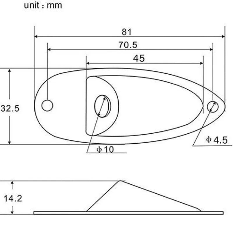 Guitar Accessories Electric Boat Jack Socket Connecting Port Hole