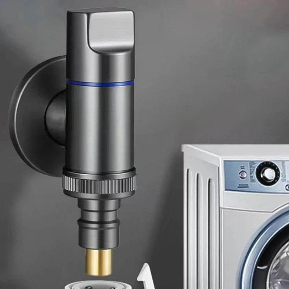 G1/2 Wall-Mount Brass Angle Valve – Washing Machine Water Shut-Off