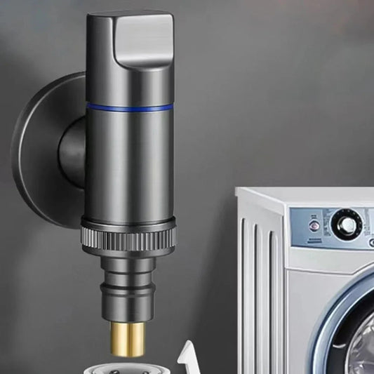 G1/2 Wall-Mount Brass Angle Valve – Washing Machine Water Shut-Off Angle Shut-Off Valve Peaceful Pleasures Health and Wellness