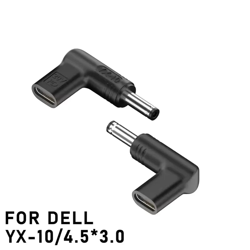 PD 20V100W Laptop Power Adapter Connector DC Plug USB Type C Female to DC Male Jack Converter for Hp Dell Asus Lenovo Notebook Peaceful Pleasures Health and Wellness 4.5-3.0 for Dell
