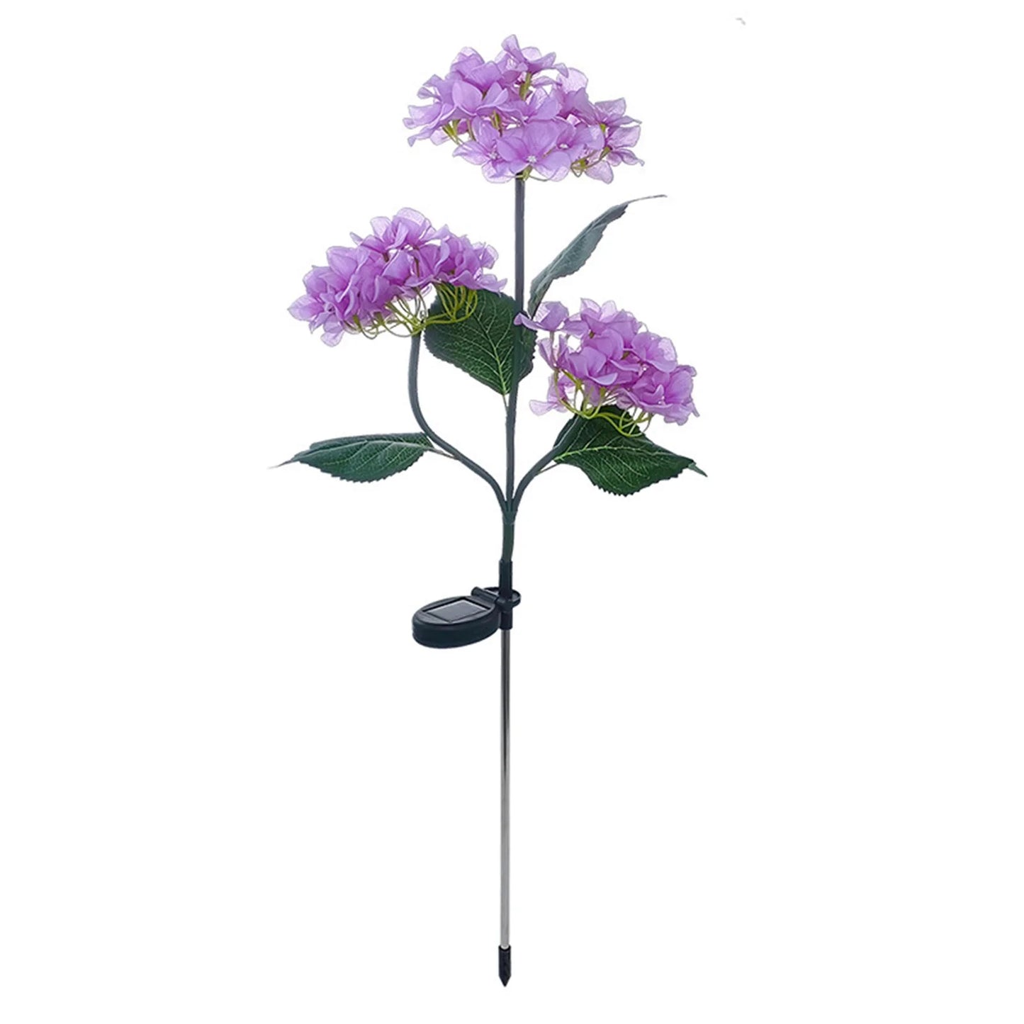 Solar Fairy Hydrangea Lights 10H Lighting Time Garden Lights Outdoor for Garden Pathway Patio Backyard Landscape Decor Peaceful Pleasures Health and Wellness Purple